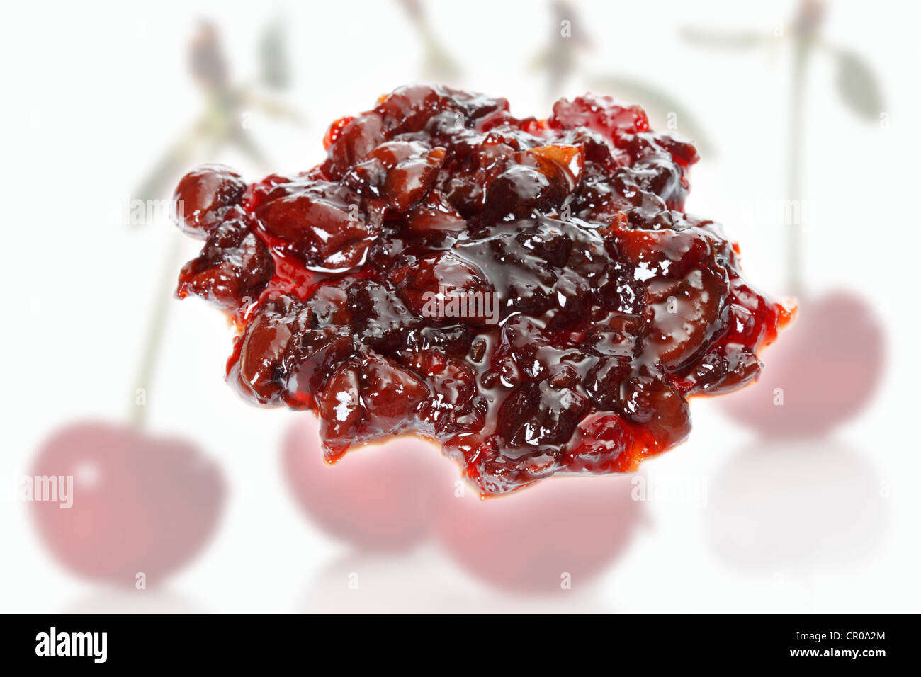 Sour cherry jam Stock Photo