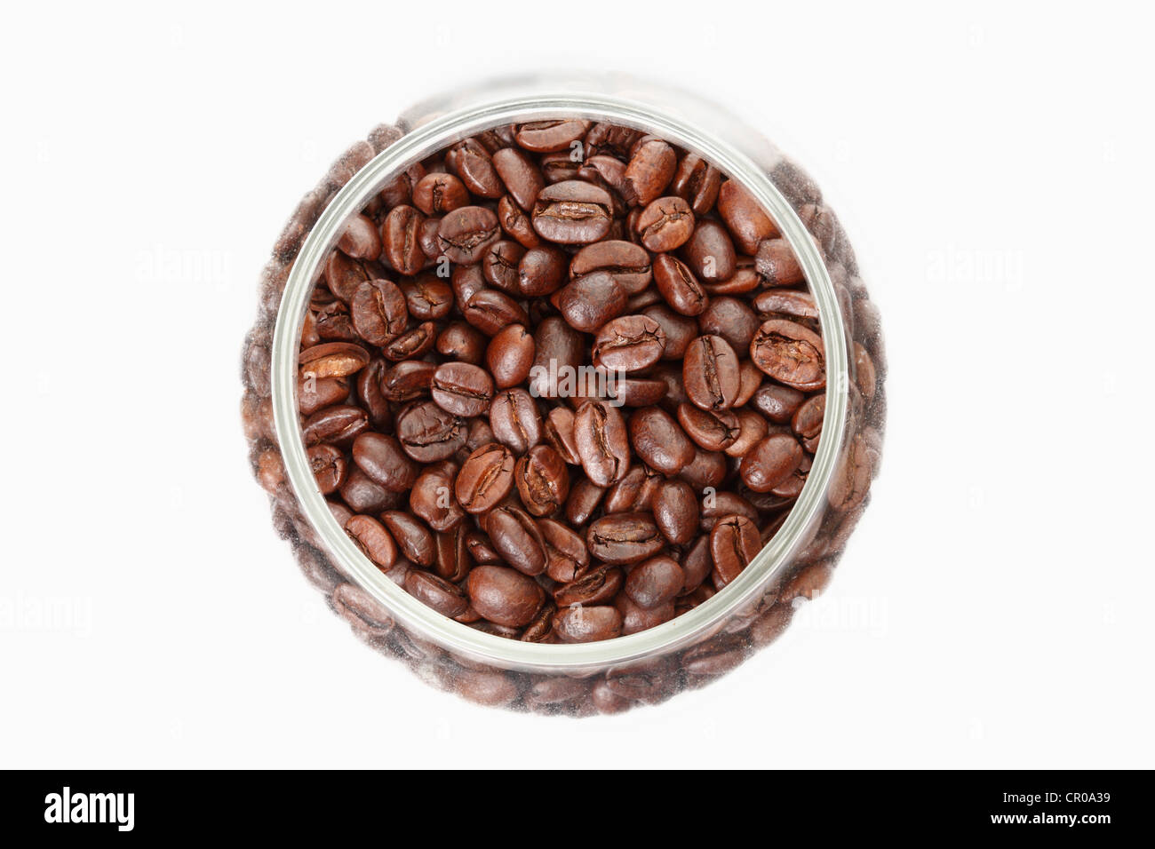 Download Coffee Beans In A Jar From Above Stock Photo Alamy Yellowimages Mockups
