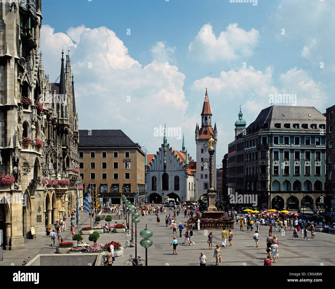 Germany. Munich. Marienplatz. Stock Photo