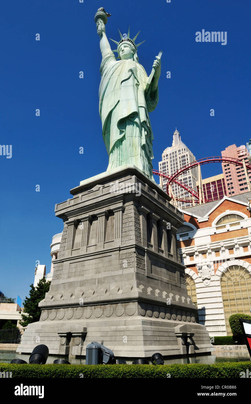 Statue of Liberty at New York Hotel and Casino, Las Vegas, Nevada, USA, North America, PublicGround Stock Photo