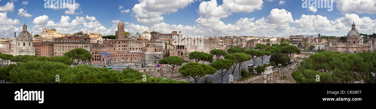 View of Rome from the Capitoline Hill, Rome, Italy, Europe Stock Photo