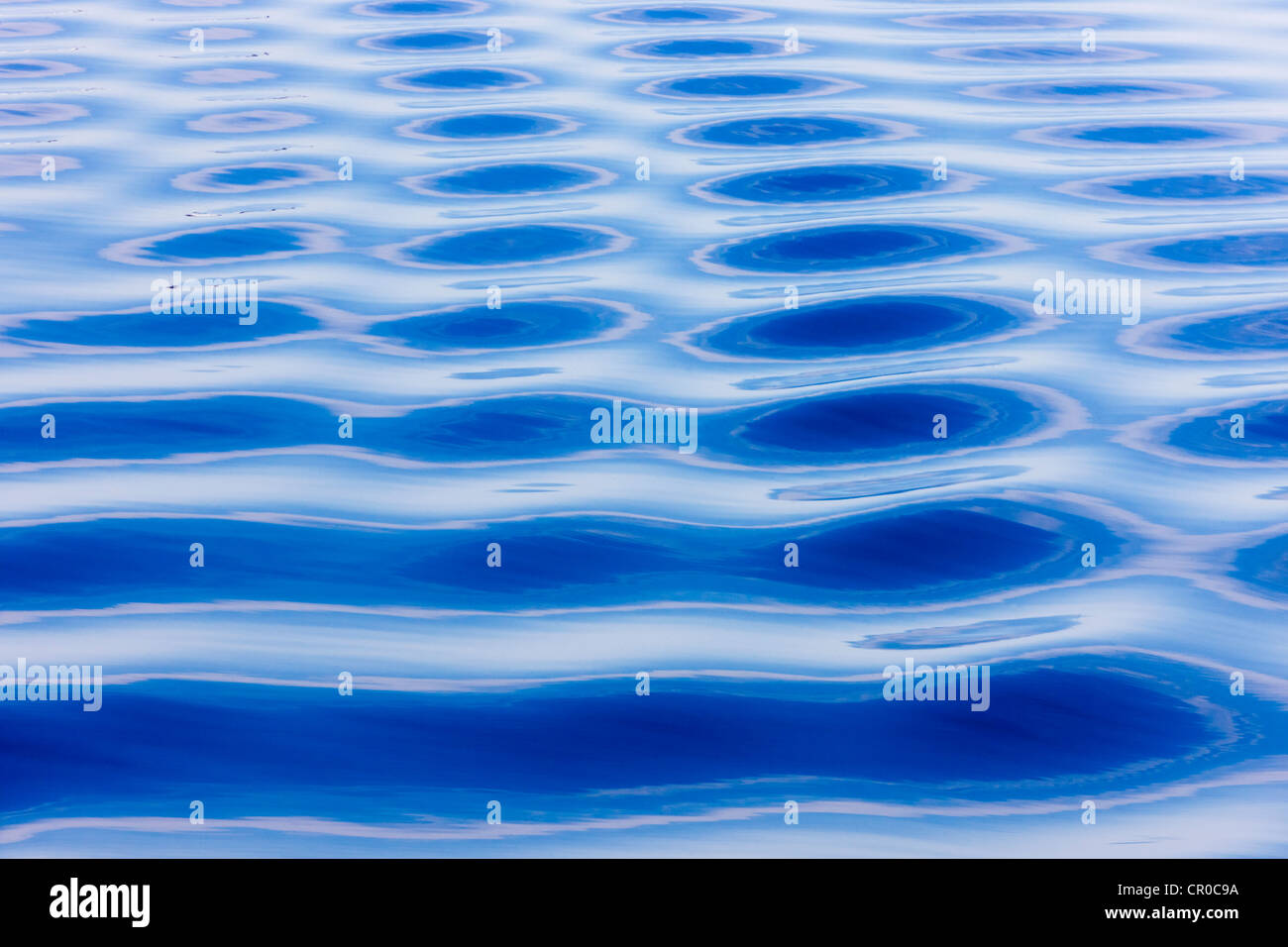 Pattern of ripples and waves, Arctic Ocean, Spitsbergen, Norway Stock Photo