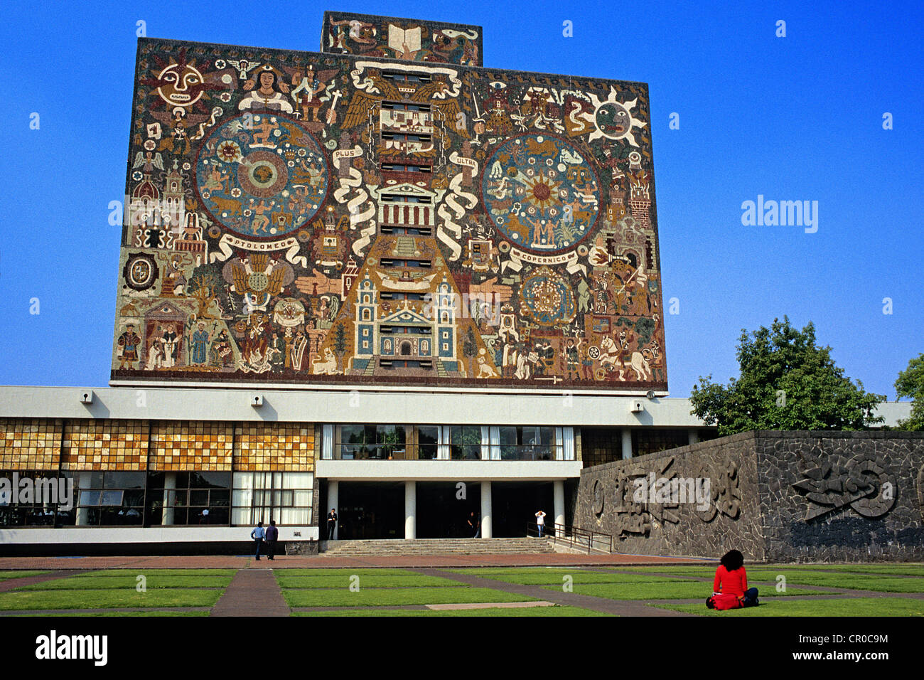 Mexico Federal District Mexico City campus of Universidad Nacional Autónoma de Mexico UNAM listed as World Heritage by UNESCO Stock Photo