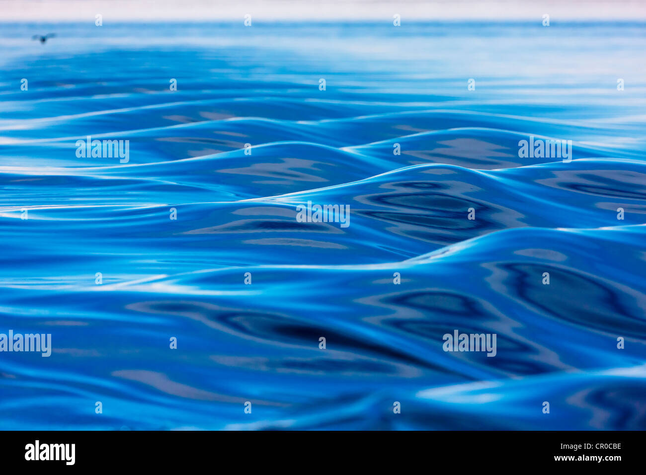 Pattern of ripples and waves, Arctic Ocean, Spitsbergen, Norway Stock Photo