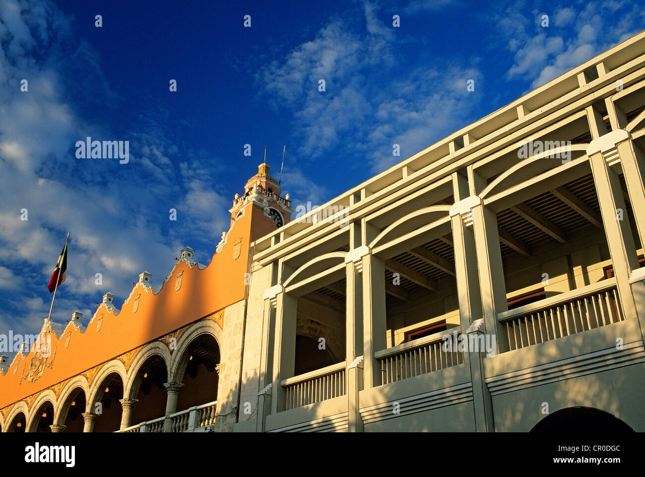 Mexico, Yucatan State, Merida, El Palacio Municipal (City Hall) on the main square Stock Photo