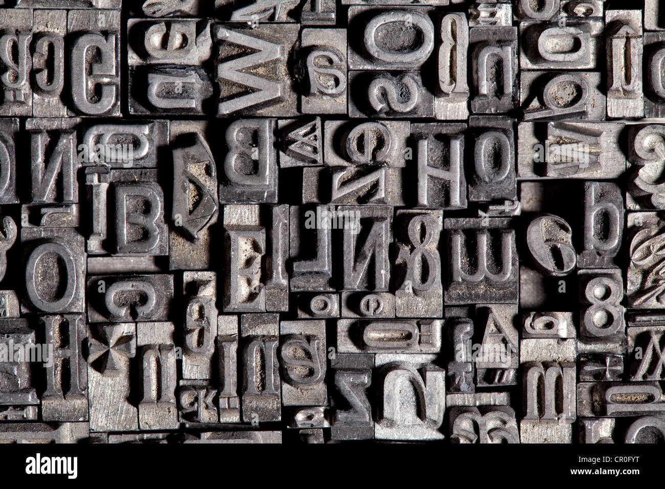 Lot of 50 Vintage Letterpress Letters Lead Metal Printing Type 