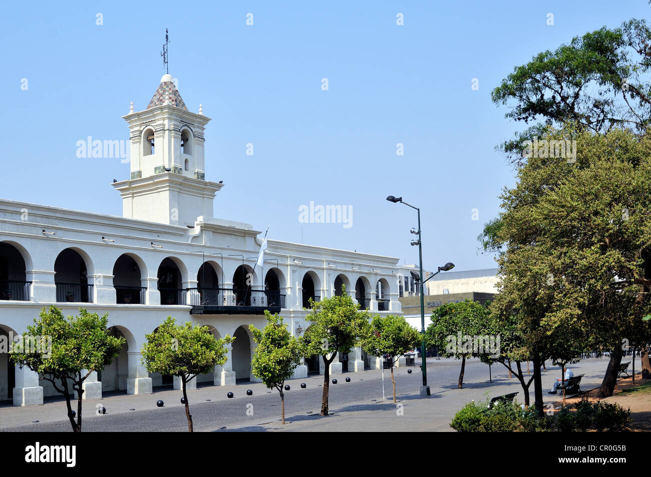 Cabildo, former seat of the colonial government in Salta, Argentina, South America Stock Photo