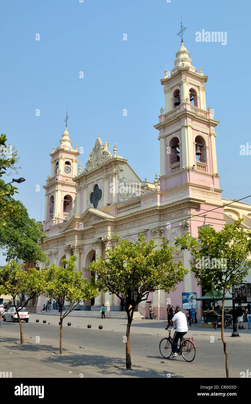 Cathedral of Salta, Argentina, South America Stock Photo