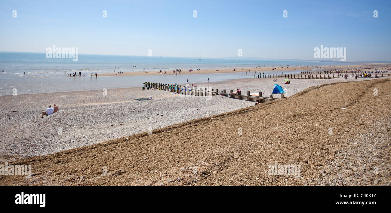 Camber Beach, East Sussex, England, UK Stock Photo