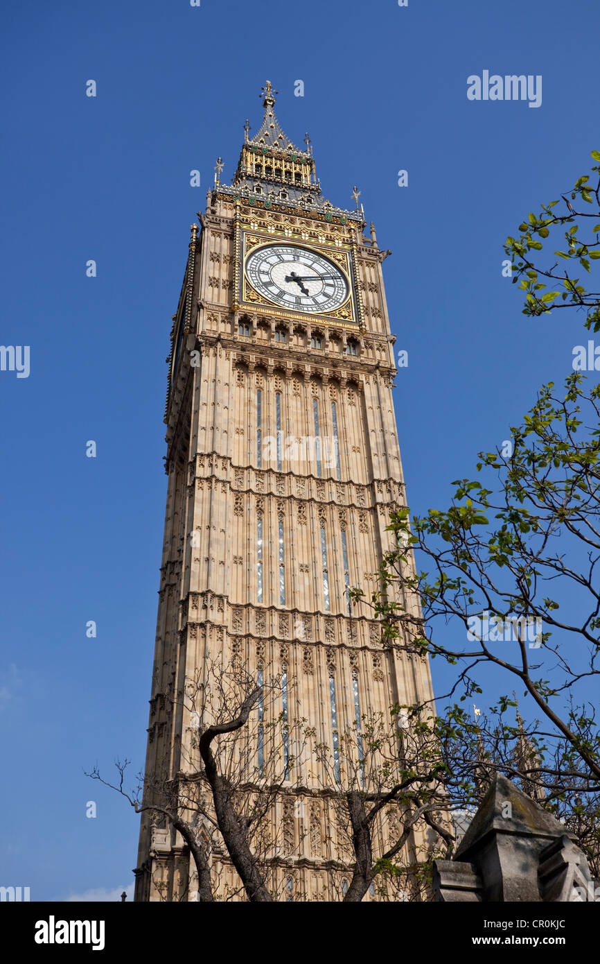 The Big Ben Clock Tower, London, England, UK Stock Photo