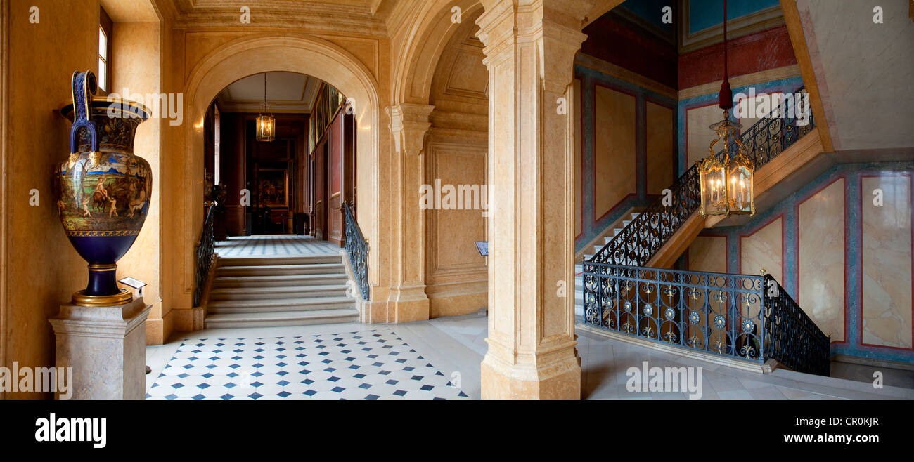 France, Seine et Marne, Fontainebleau, the Royal Castle listed as World Heritage by UNESCO Stock Photo