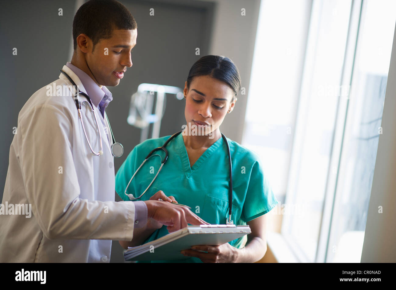 New nurse talking hi-res stock photography and images - Alamy