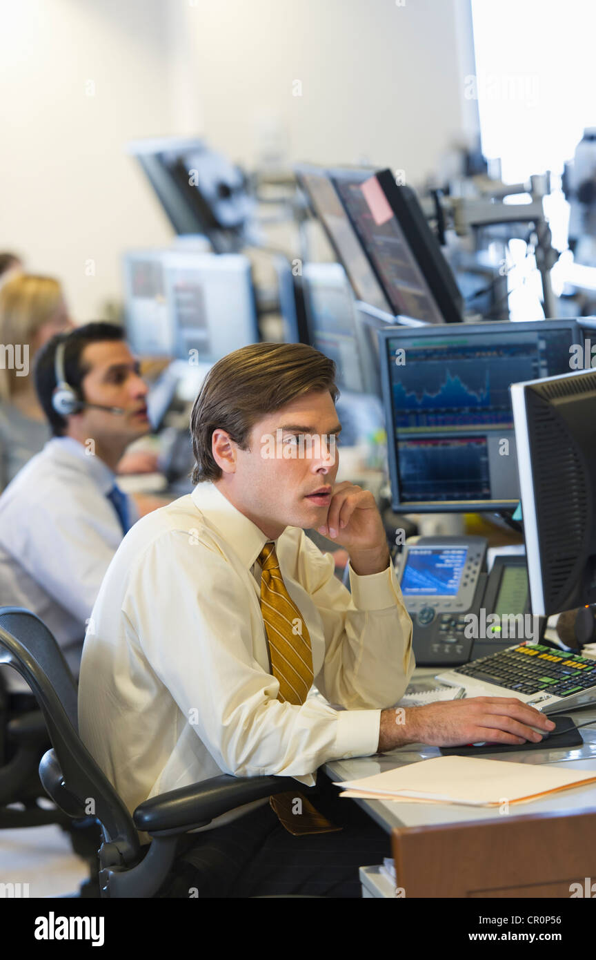 City trader worried hires stock photography and images Alamy