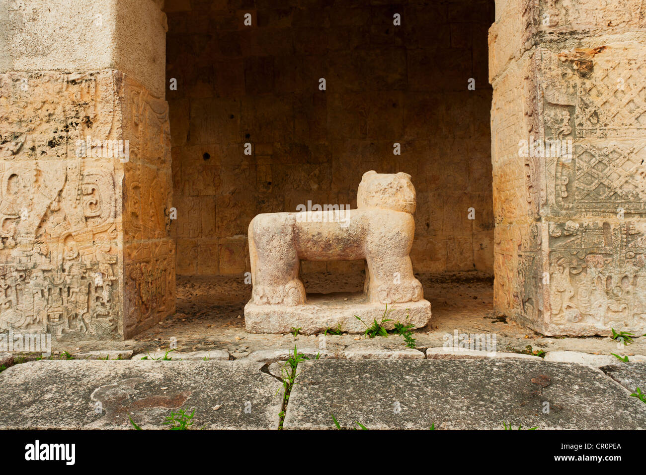 Mexico, Yucatan, Chichen Itza, Mayan ruins Stock Photo