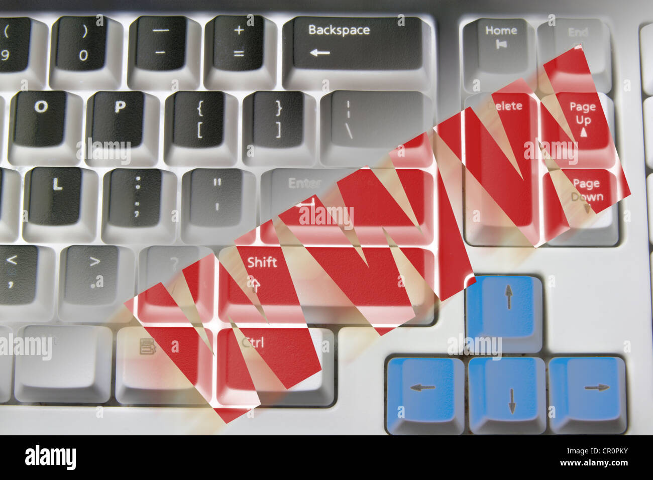 Computer Keyboard with Internet Concept Stock Photo - Alamy