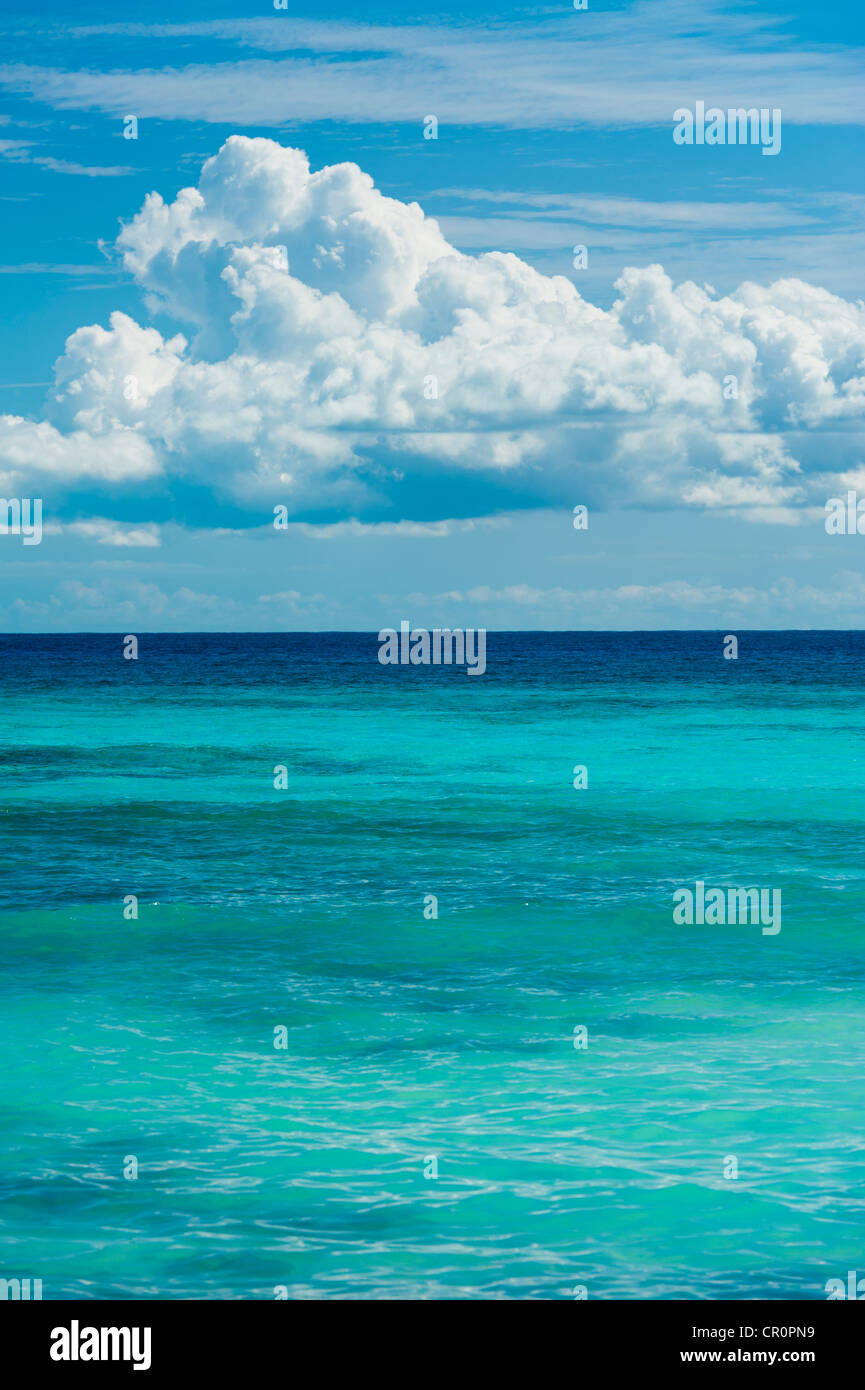 Mexico, Yucatan, Turquoise sea Stock Photo