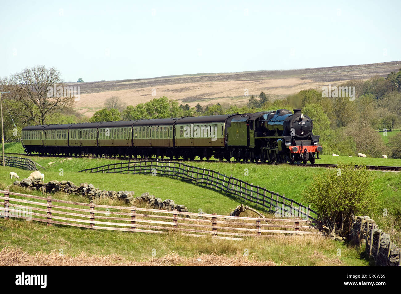 North Yorkshire moors railway. Stock Photo