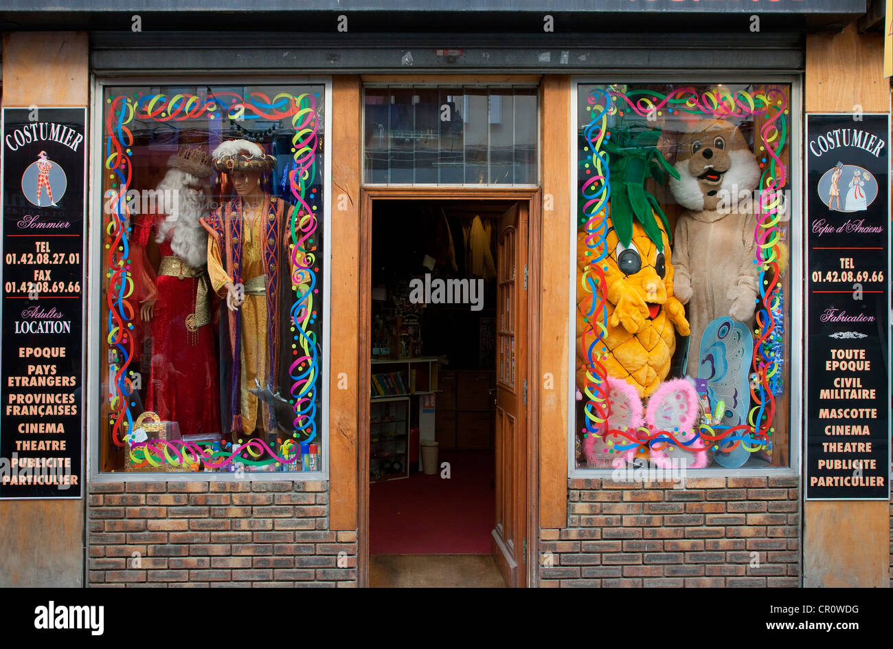 France, Paris, boutique Sommier, costumes hire Stock Photo - Alamy