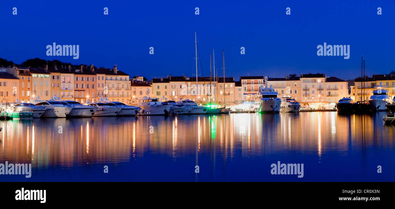 France, Var, Saint-Tropez, Saint Tropez Harbour Stock Photo