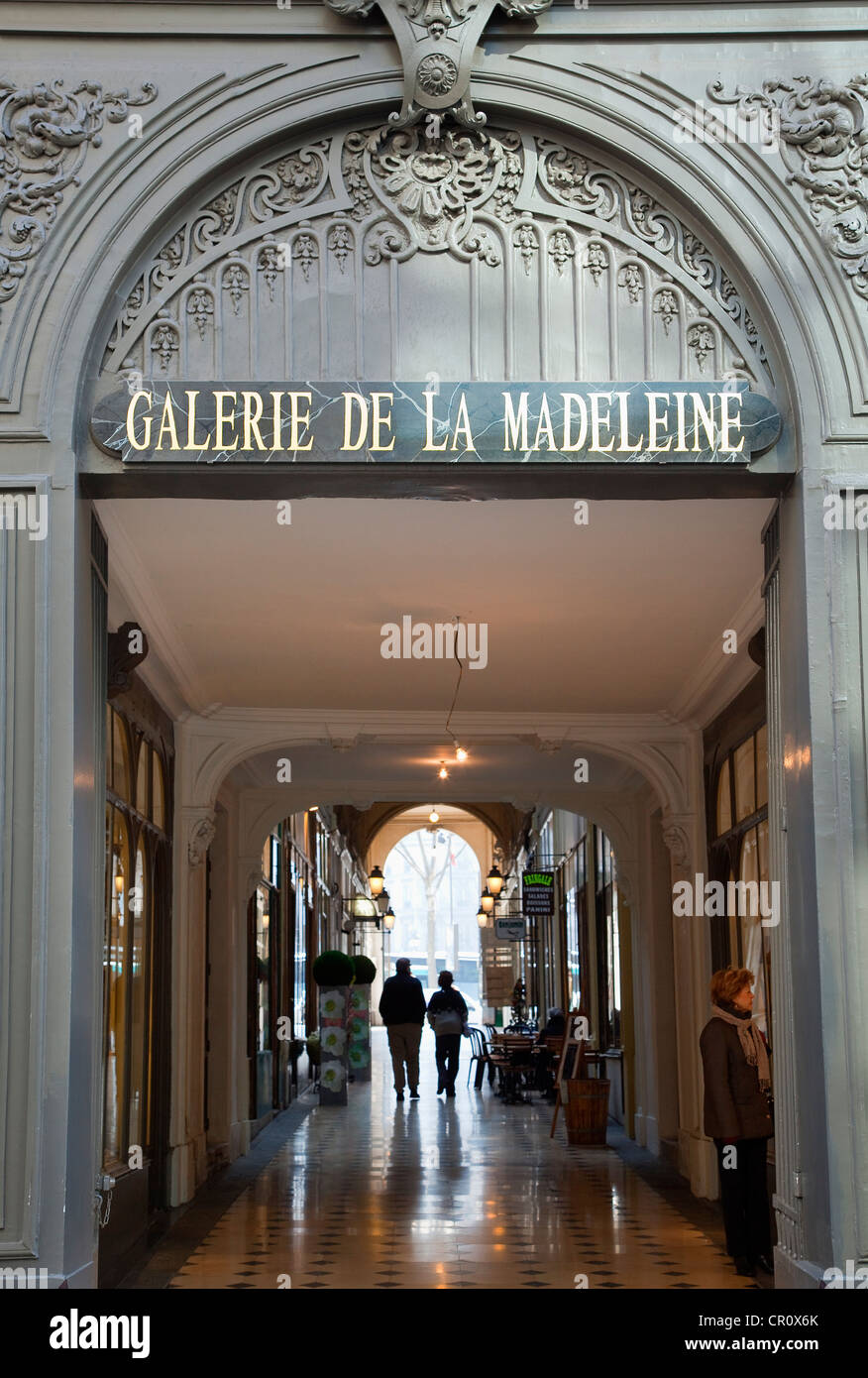 France, Paris, the Galerie de la Madeleine Stock Photo Alamy France, Paris, the Galerie de la Madeleine Stock Photo Alamy