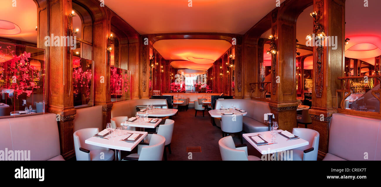 France, Paris, gastronomic restaurant Senderens formerly Lucas Carton Stock Photo
