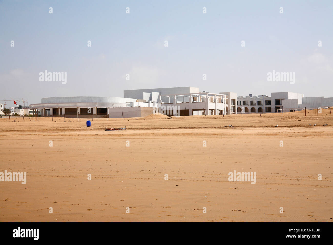 Hotel buildings on the beach, Agadir, Morocco, Africa Stock Photo