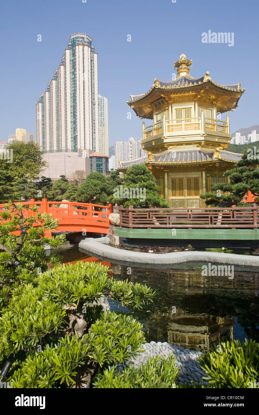 China, Hong Kong, Kowloon, Wong Tai Sin, Nan Lian inspired by Tang dynasty Stock Photo
