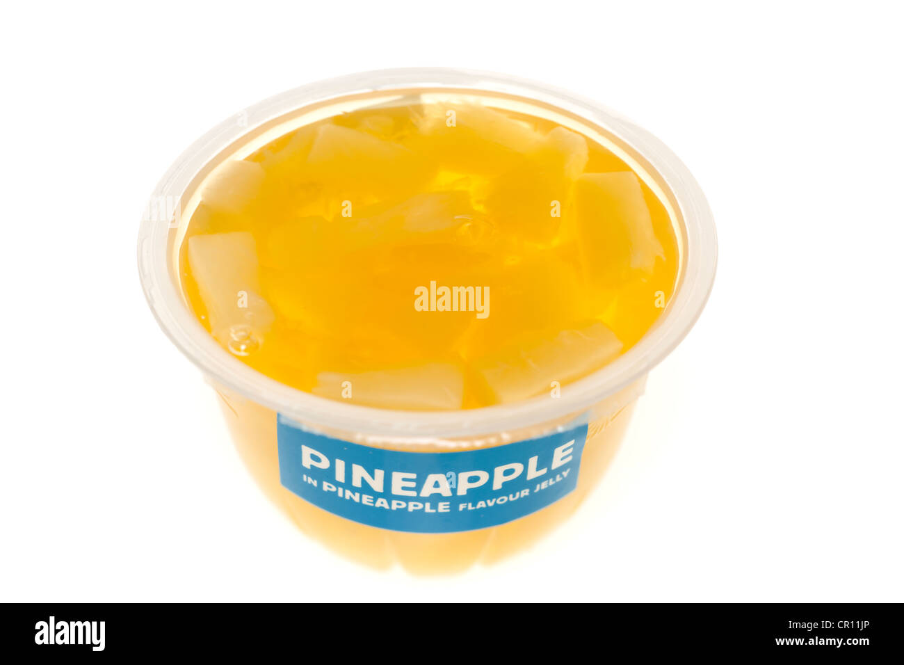Pineapple in pineapple flavour jelly Stock Photo