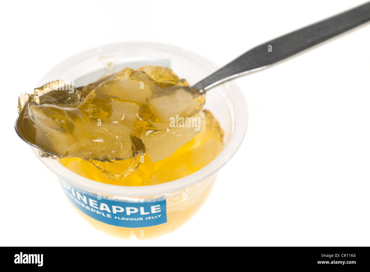 Pineapple in pineapple flavour jelly Stock Photo Alamy