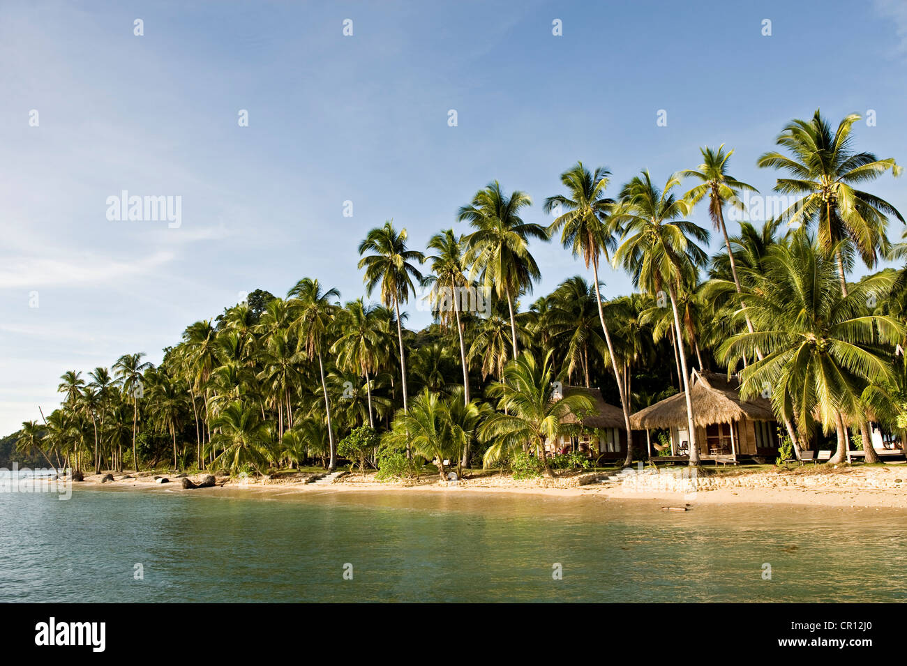 Philippines, Palawan Island, El Nido, Bay of Corong Corong, the Beach ...