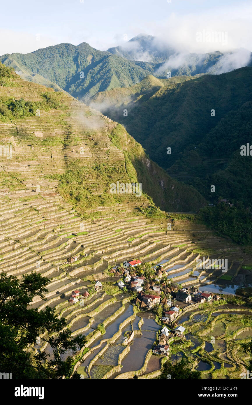 Philippines, Luzon Island, Ifugao Province, rice fields of Batad, listed as World Heritage by UNESCO Stock Photo