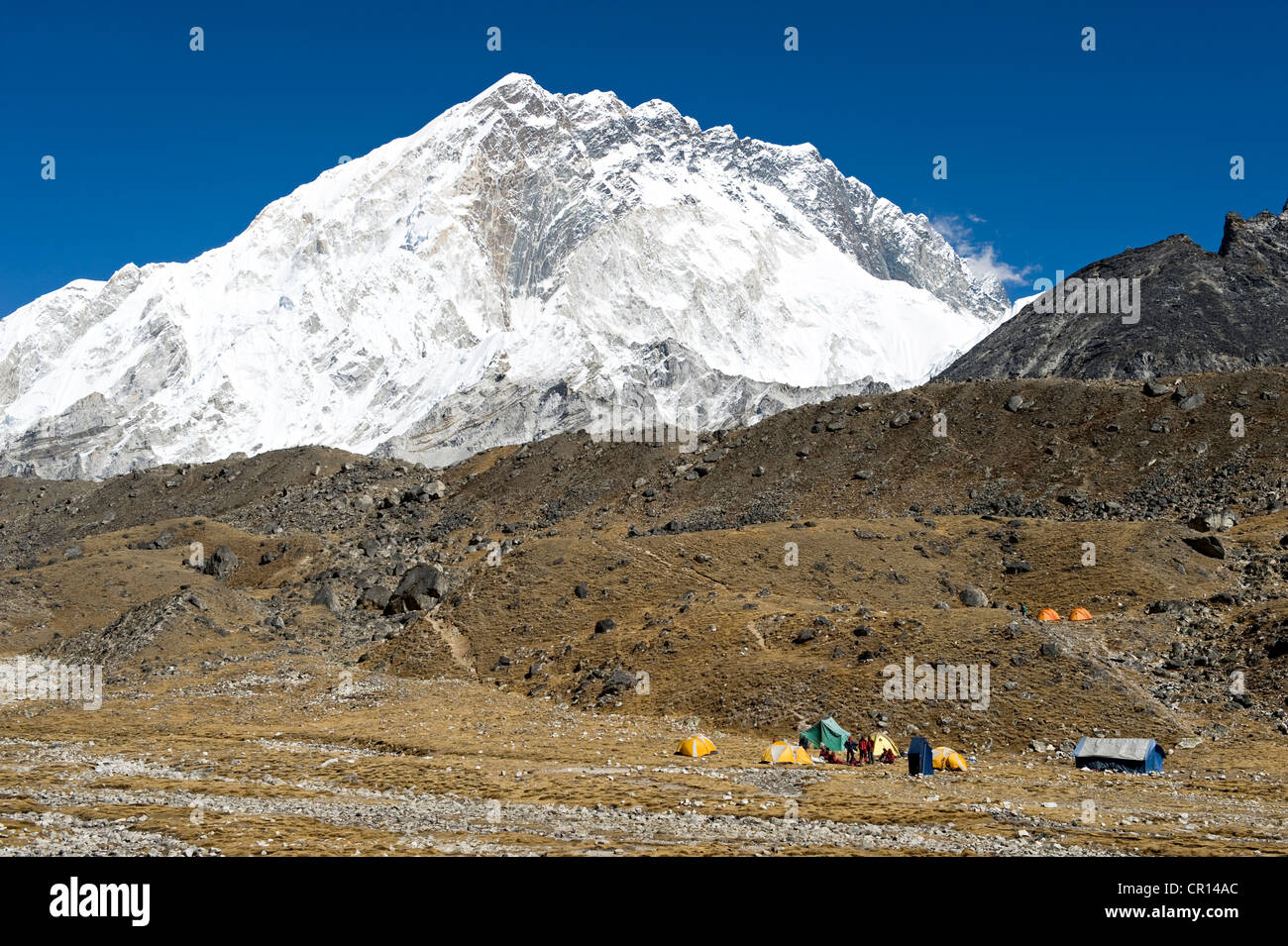 Nepal, Sagarmatha National Park, Solu Khumbu District, Everest area, the Mehra Peak (5820m) Stock Photo