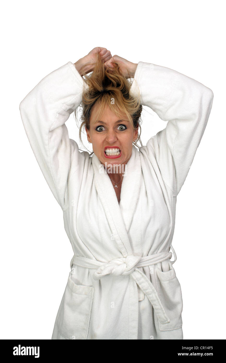 Beautiful Insane Blonde Stock Photo