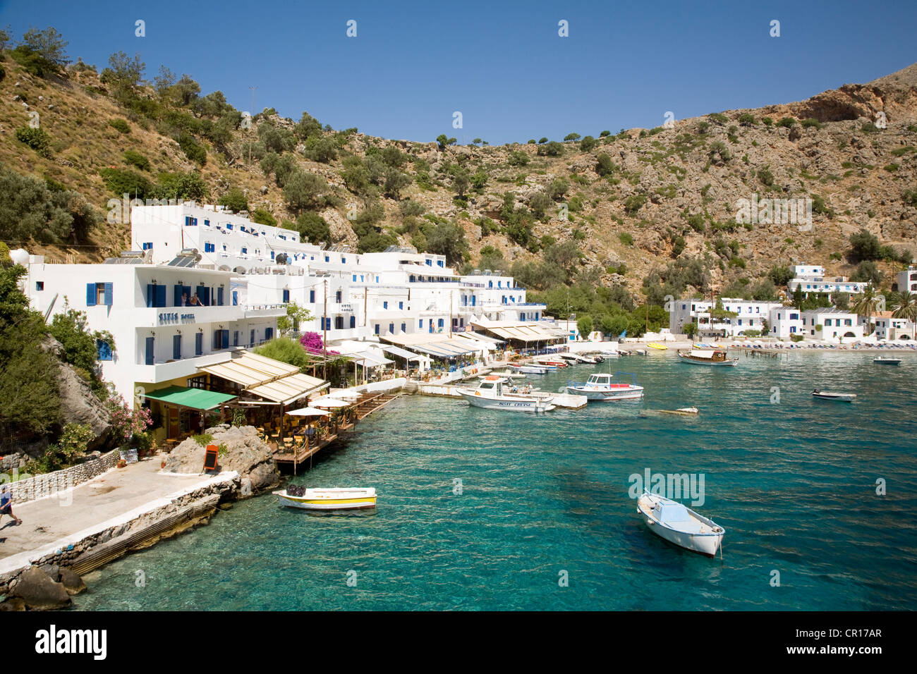 Greece, Creta, Loutro, the seaside Stock Photo