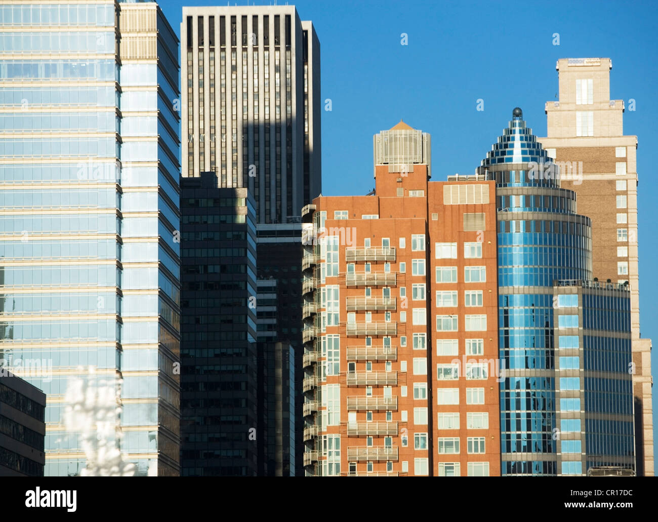 USA, New York, New York City, Skyscrapers in downtown area Stock Photo