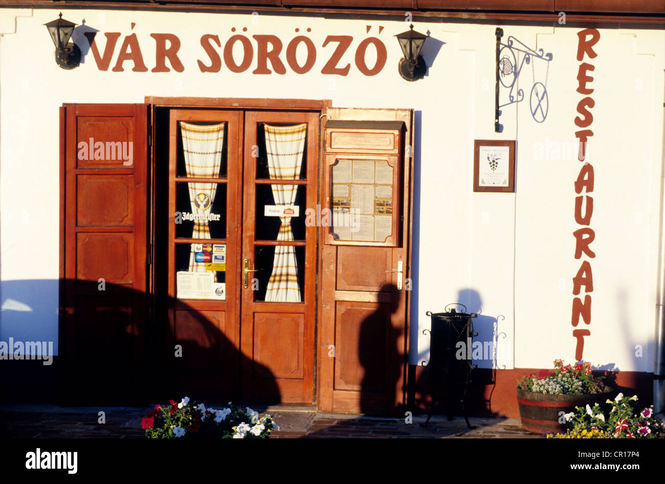 Hungary, Tokay (Tokaji), Saros Patak (Sarospatak), a restaurant Stock Photo