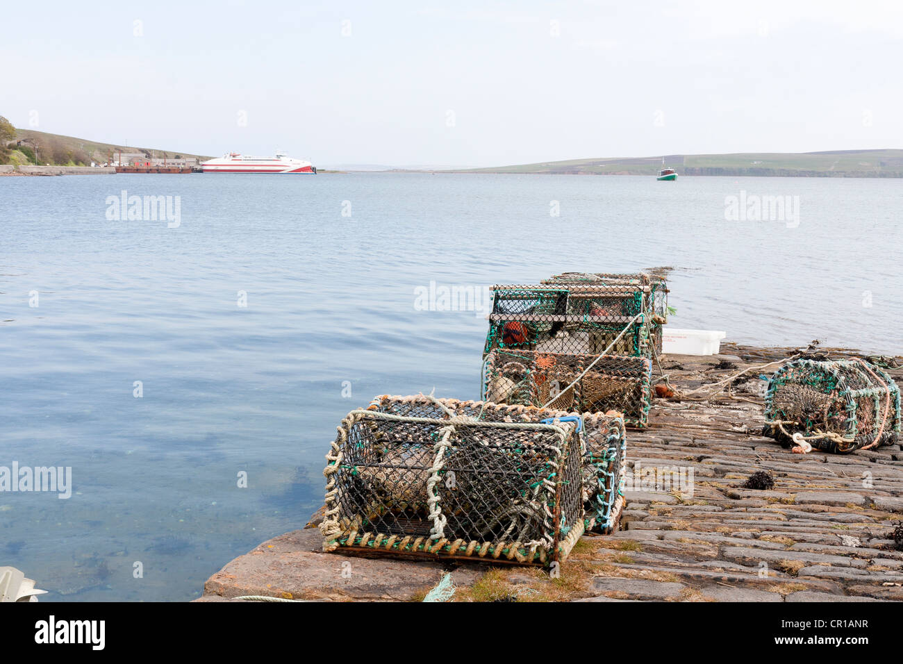 Saint Margaret's Hope, Orkney Islands, Scotland and harbour Stock Photo