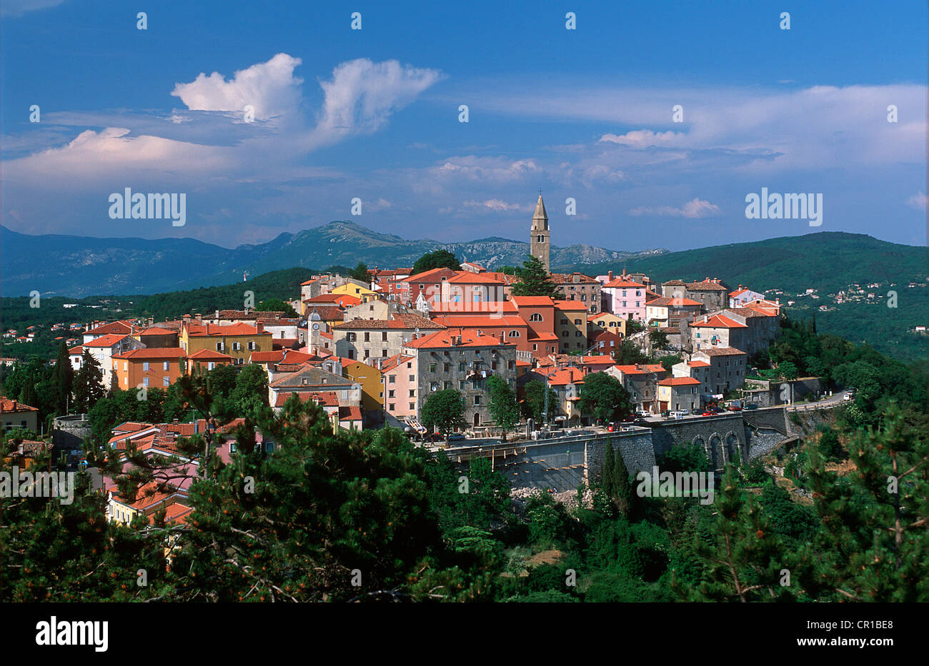 Croatia, Istria, Adriatic Coast, Labin Stock Photo