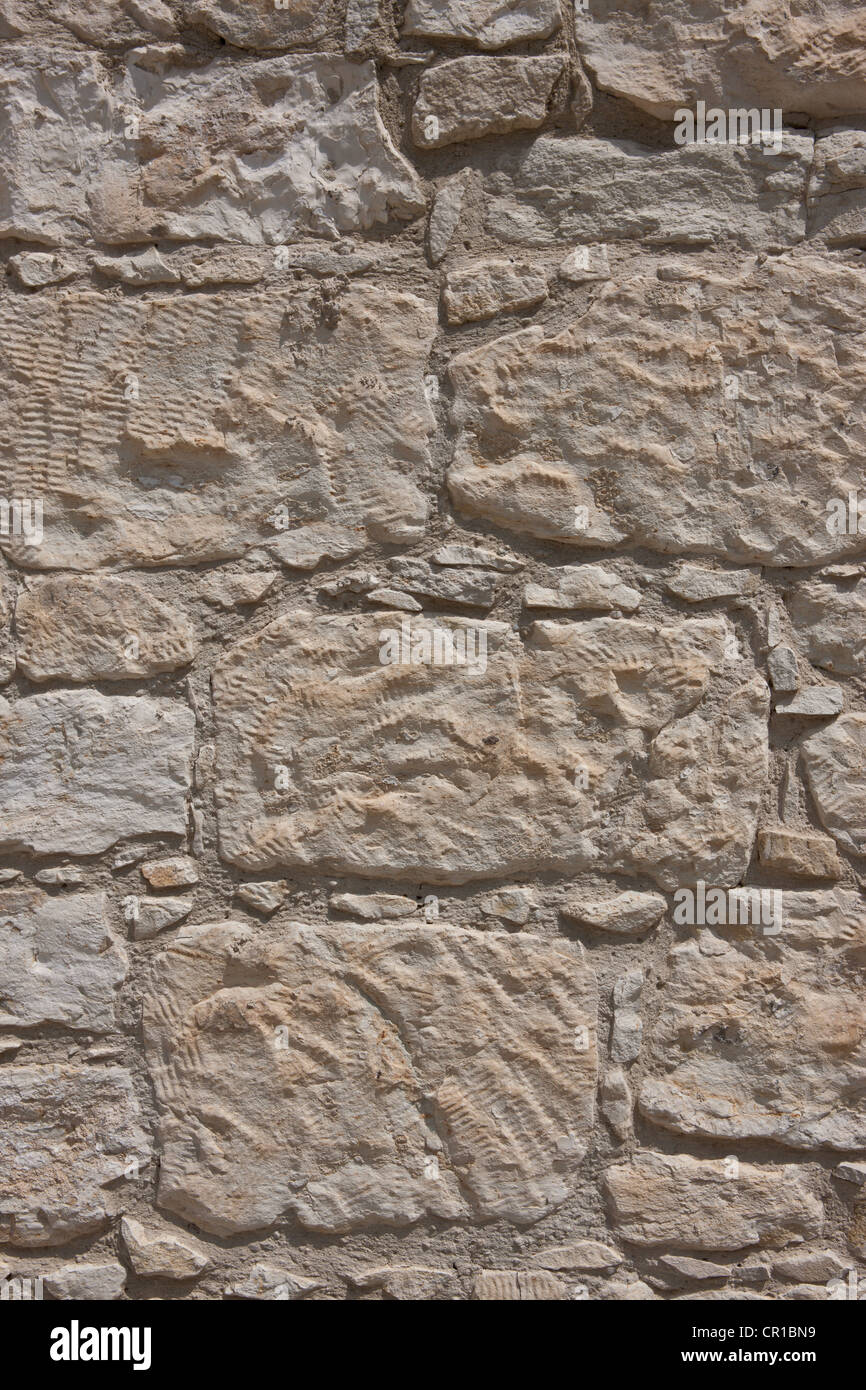 Wall with sandstones Stock Photo