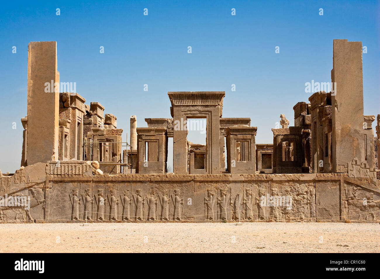 Iran, Fars Province, Persepolis, UNESCO World Heritage, Palace of Darius Ist Stock Photo