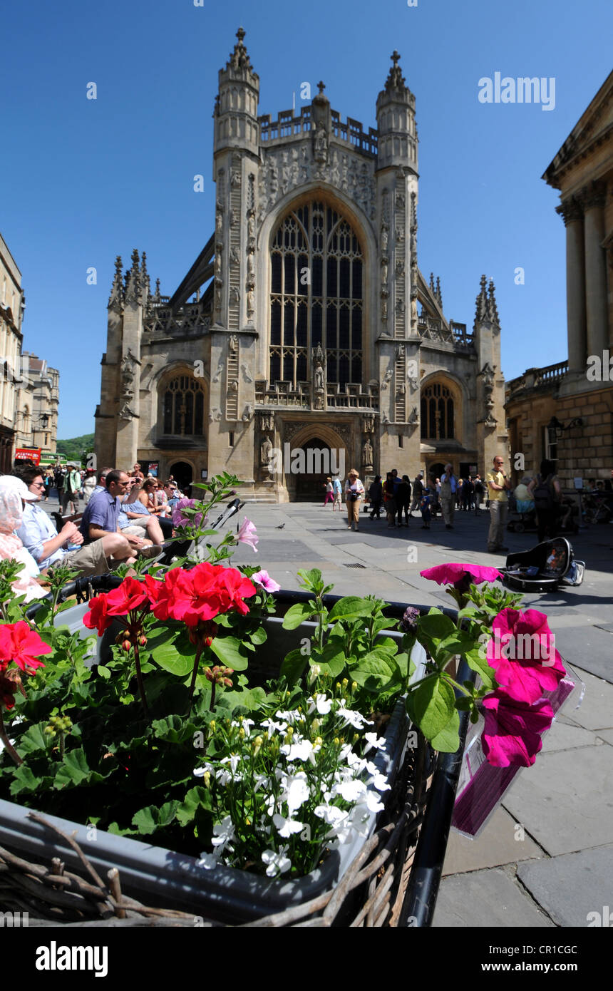 Bath Abbey in Bath, Somerset, Britain, UK Stock Photo - Alamy