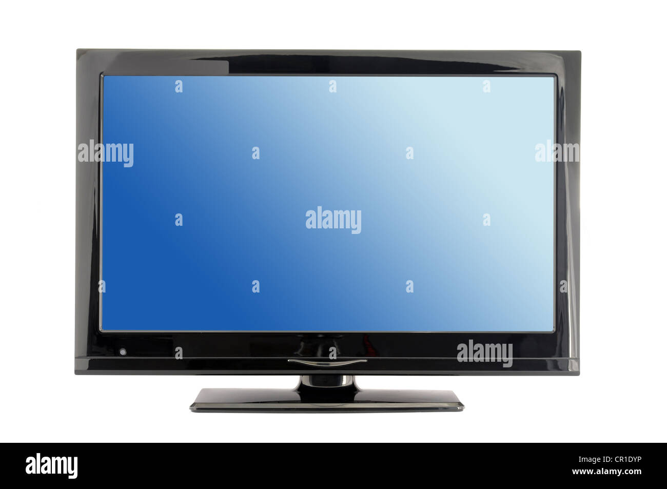 blue lcd tv monitor isolated on white background Stock Photo Alamy