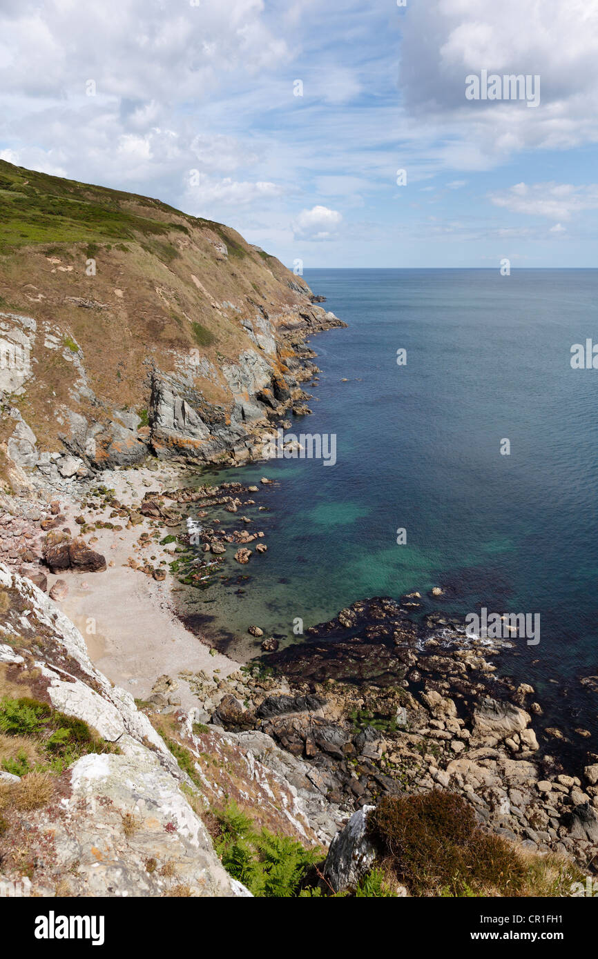 Cliffs on the east side of Howth Peninsula near Dublin, County Fingal, Leinster, Ireland, Europe Stock Photo