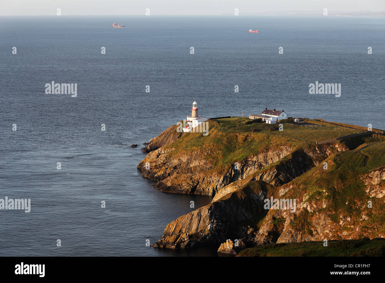Baily Lighthouse on Howth Peninsula near Dublin, County Fingal, Leinster, Ireland, Europe, PublicGround Stock Photo