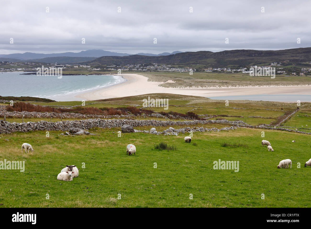 View from Horn Head over Dunfanaghy, County Donegal, Ireland, Europe