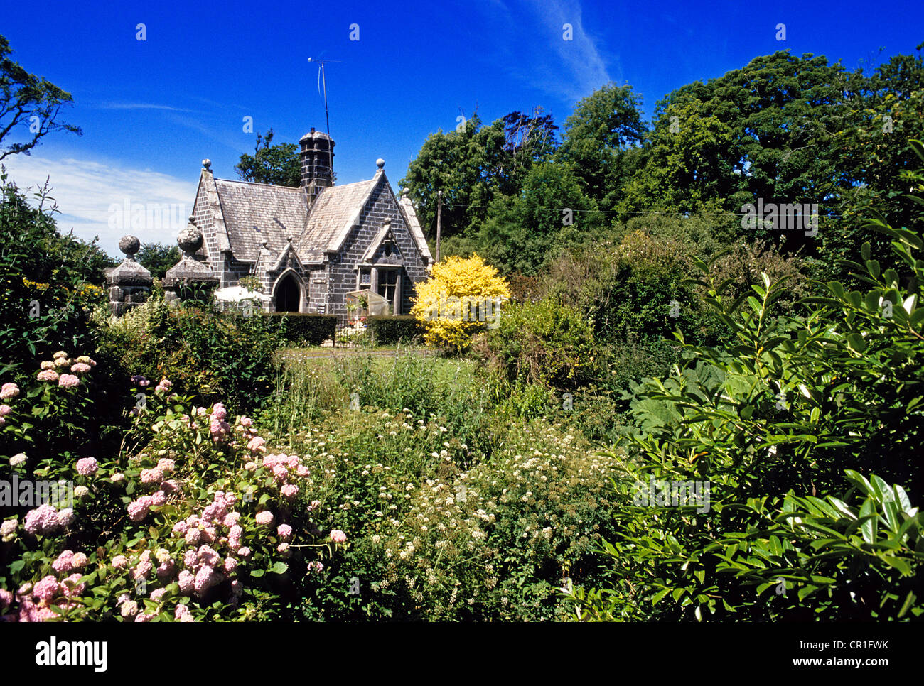 United Kingdom, Cornwall, Lizard Point, old house Stock Photo Alamy