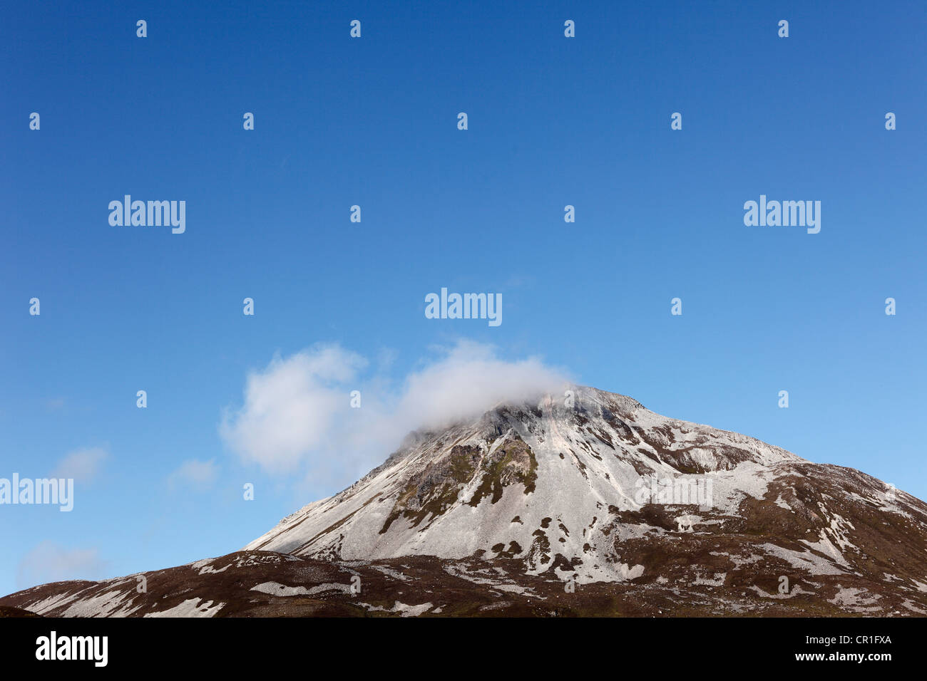 Mount Errigal, Glenveagh National Park, County Donegal, Ireland, British Isles, Europe Stock