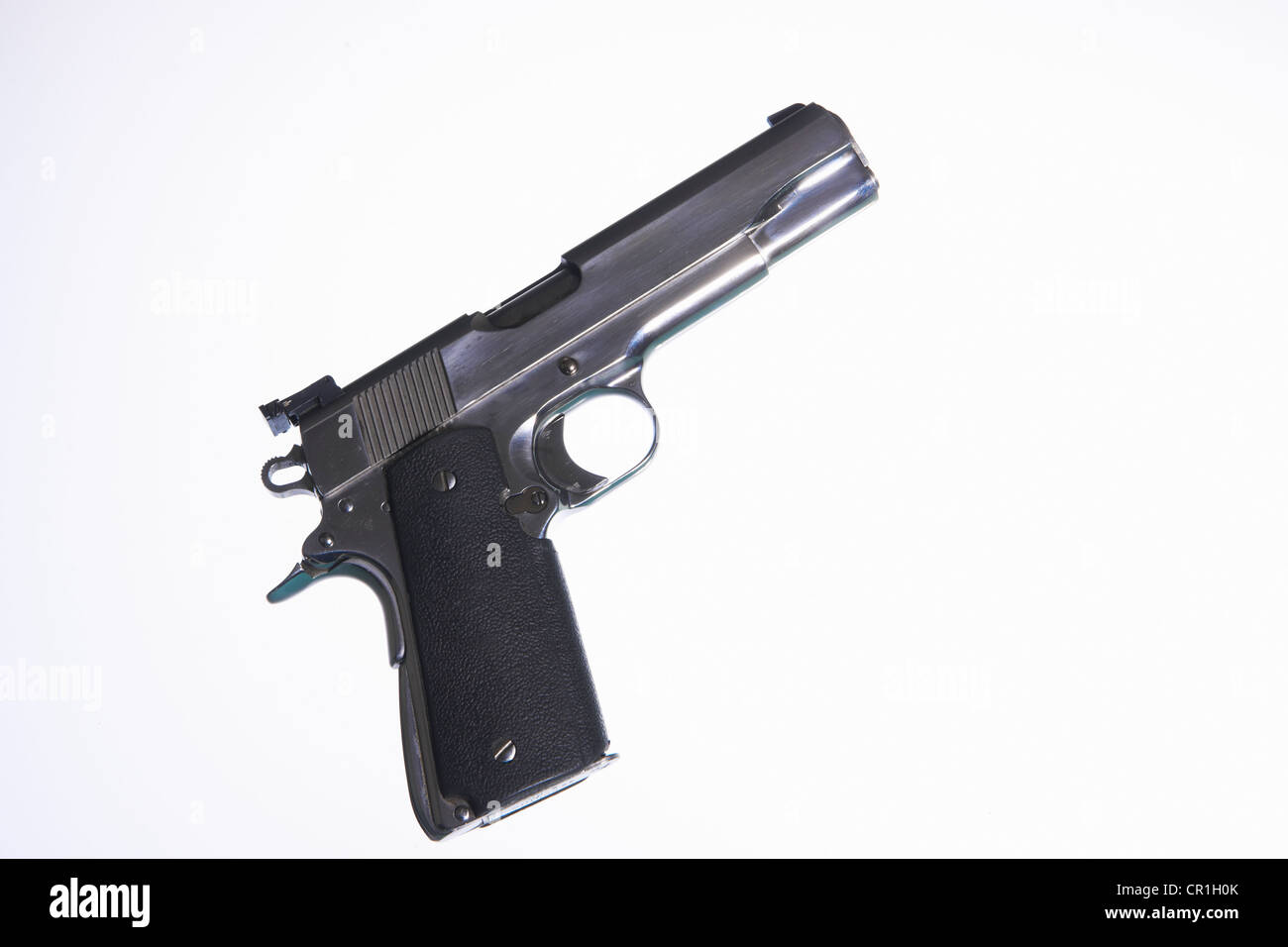 Close up of handgun Stock Photo