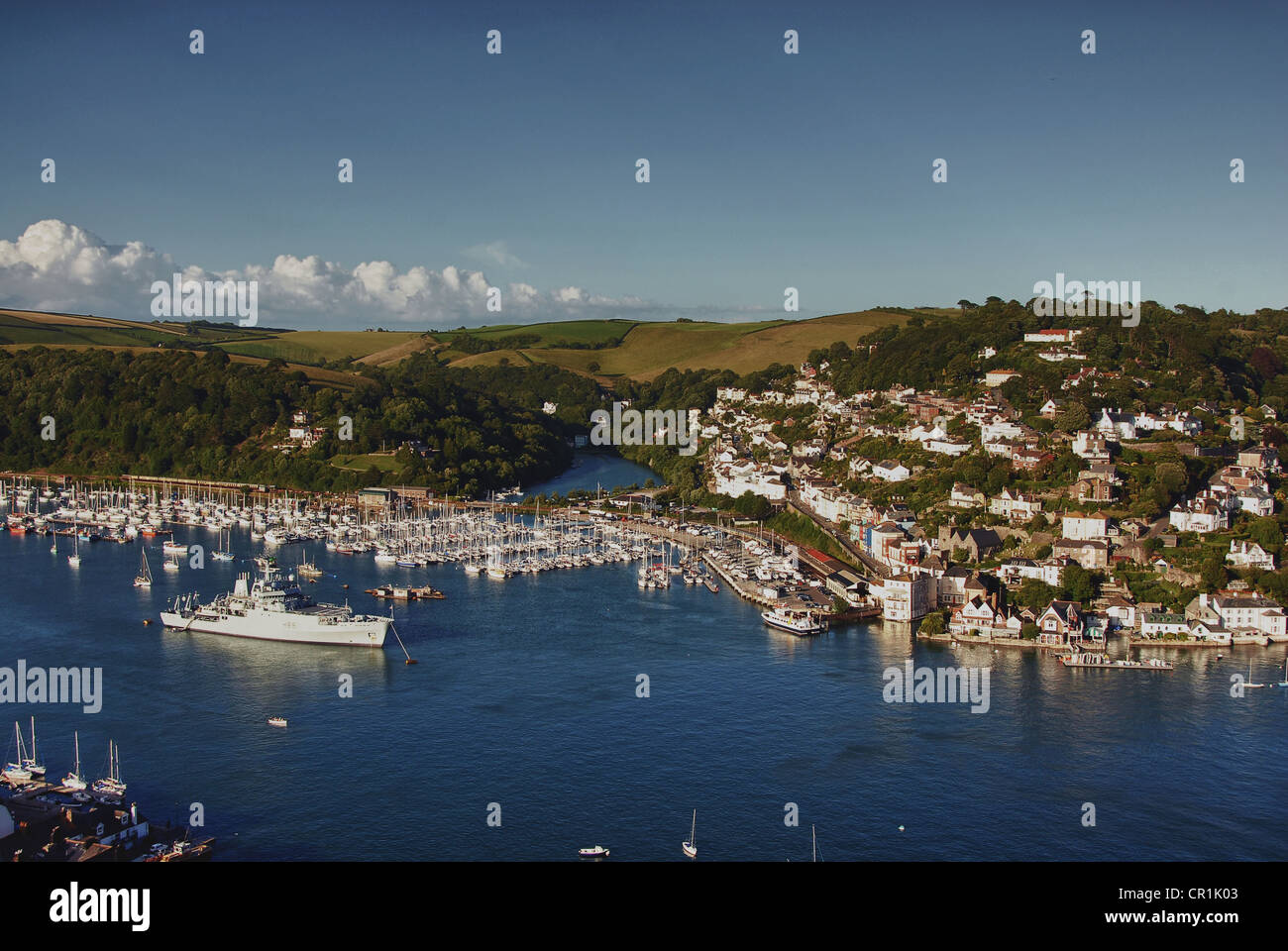 HMS Enterprise moored in Dartmouth, Devon UK Stock Photo Alamy