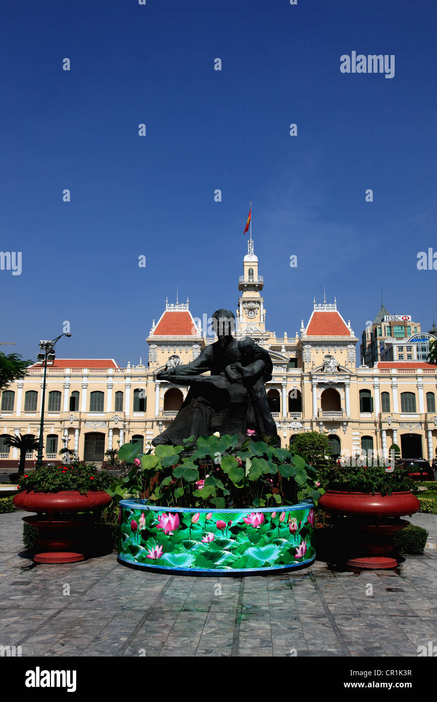 Statue of Ho Chi Minh, Ho Chi Minh City, Vietnam Stock Photo